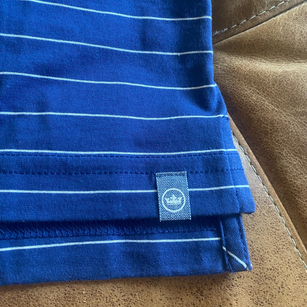 Peter Millar Seaside Striped Pima Cotton Polo NWT - Picture 8 of 11